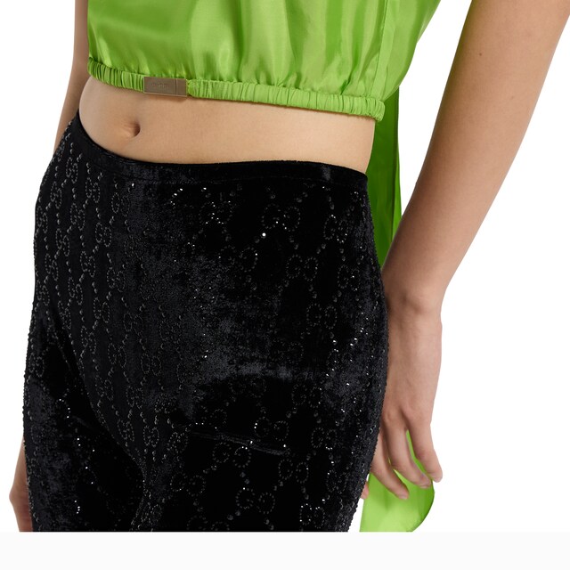 GG crystal embroidered leggings - image 4