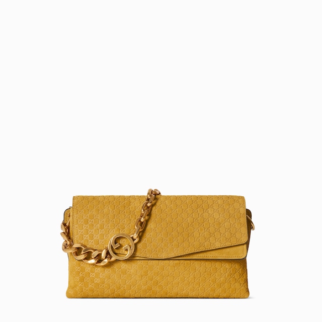 حقيبة كتف متوسطة الحجم مع سلسلة