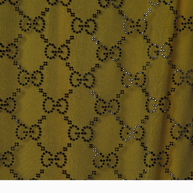 Embroidered light silk georgette dress