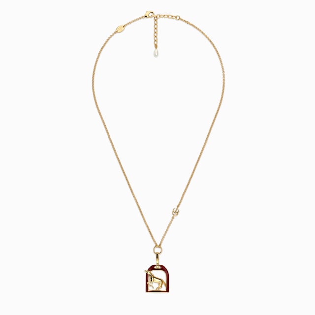 Horse-inspired pendant charm necklace