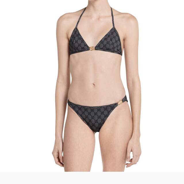 Printed GG stretch jersey bikini - image 3