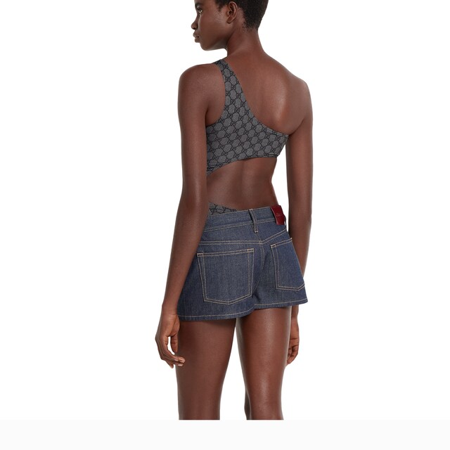 Printed GG stretch jersey swimsuit - image 2