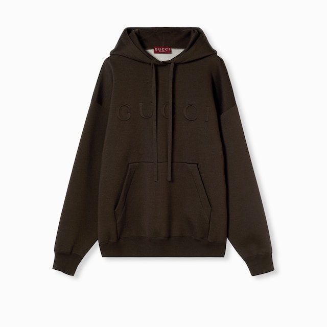 Extra fine knit hooded sweater