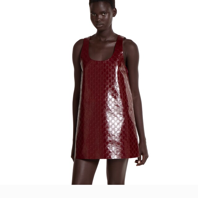 Embossed GG naplak dress - image 3