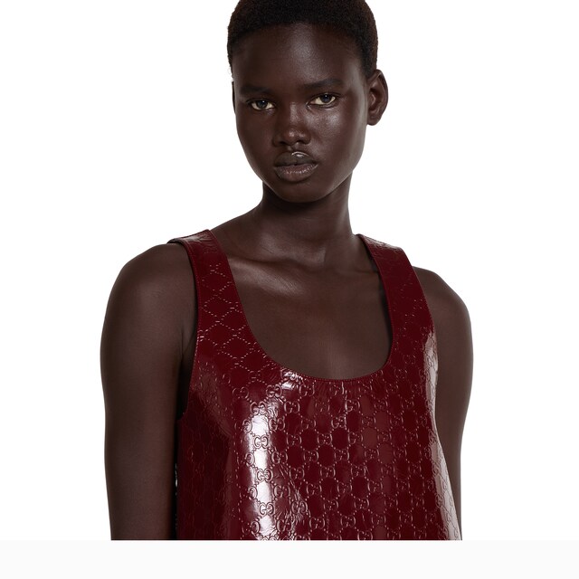 Embossed GG naplak dress - image 5