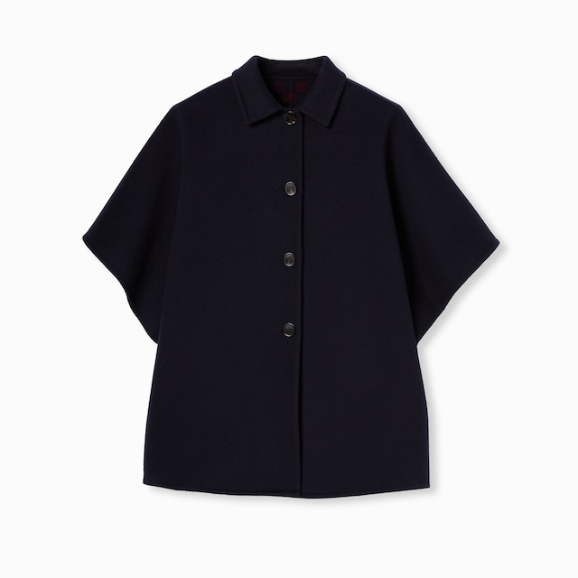 Reversible wool silk coat