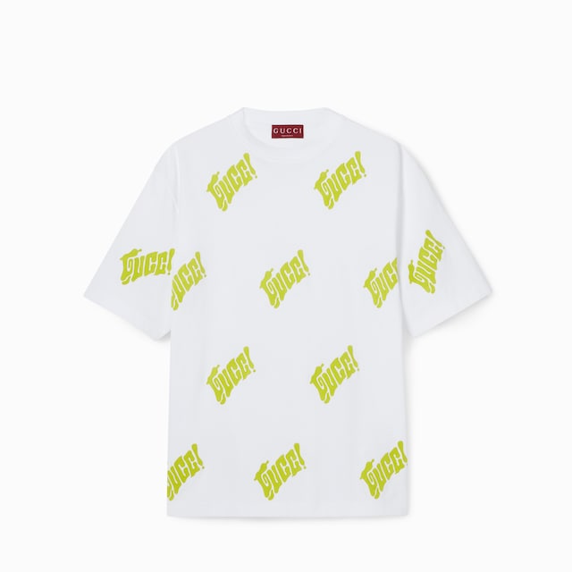 Embroidered cotton jersey T-shirt 