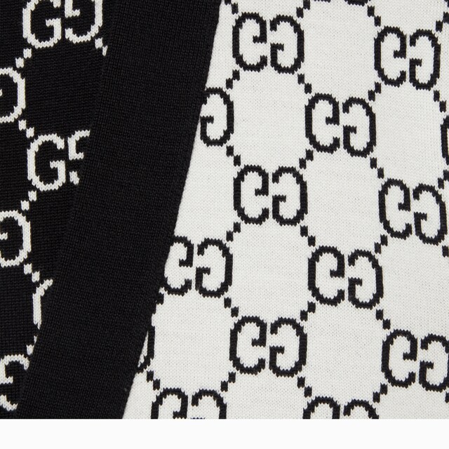 Reversible GG wool jacquard cardigan - image 3