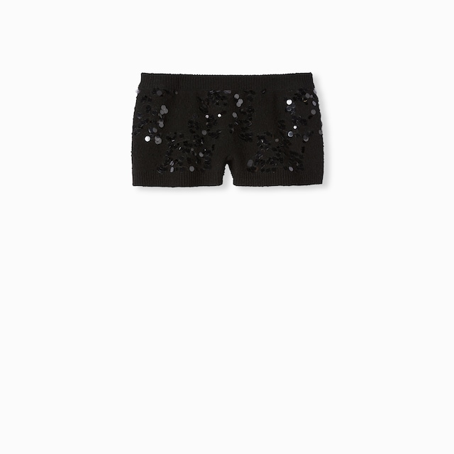 Tweed blend shorts