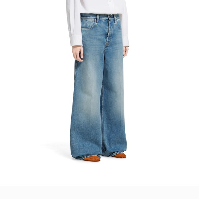 Wide leg denim pants - image 3