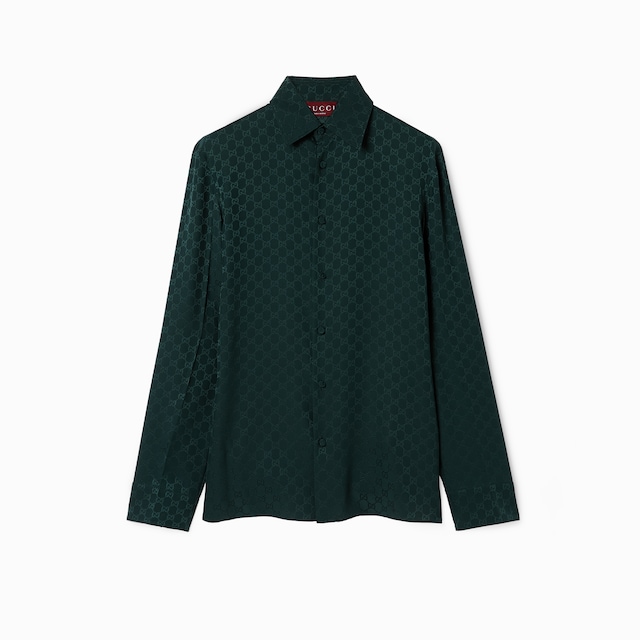GG silk jacquard shirt