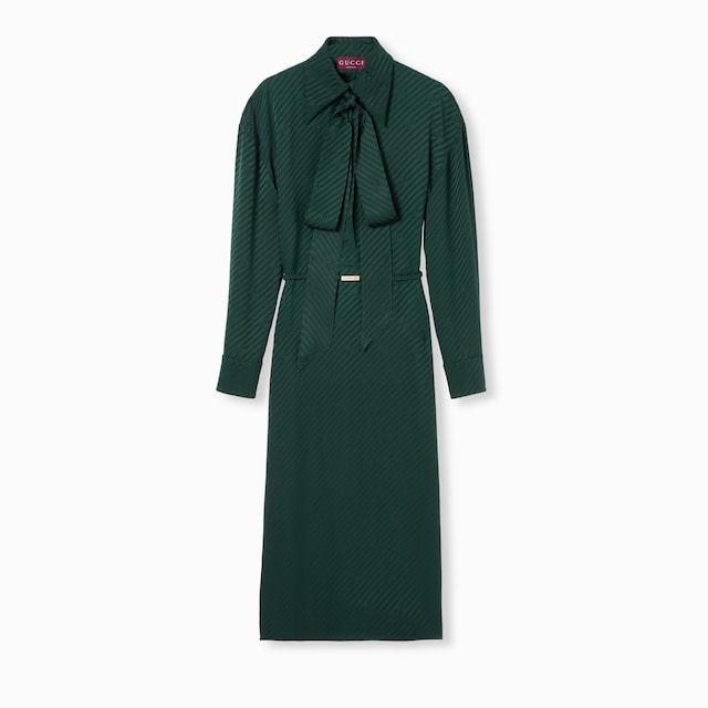 Interlocking G silk jacquard dress