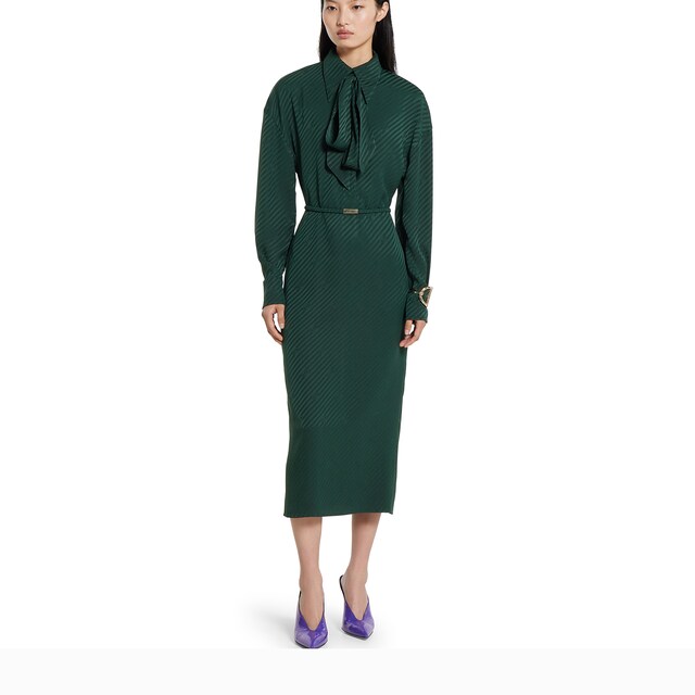Interlocking G silk jacquard dress - image 4