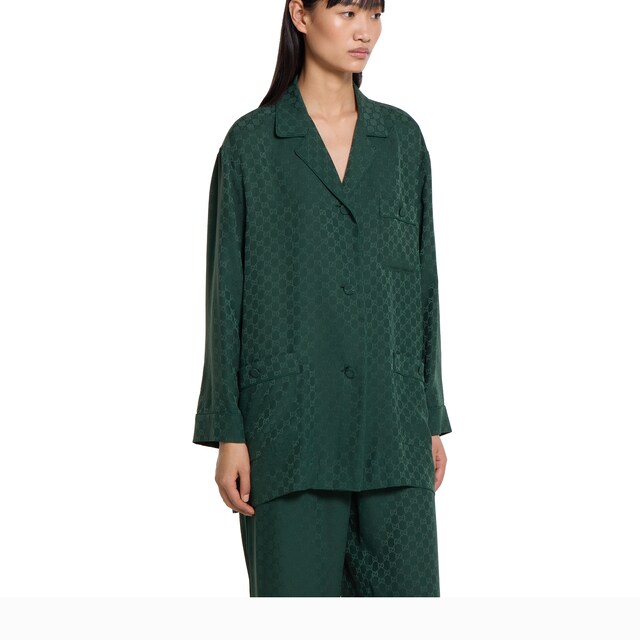 GG silk jacquard shirt - image 5