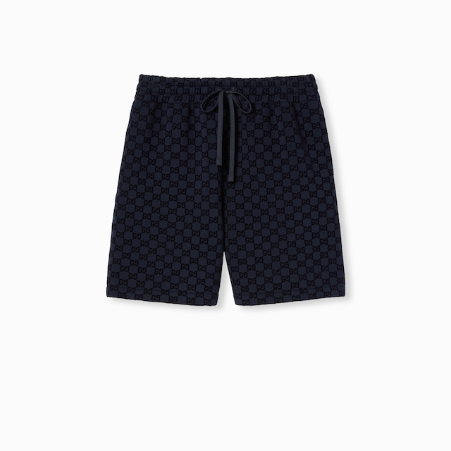 Printed double jersey viscose shorts