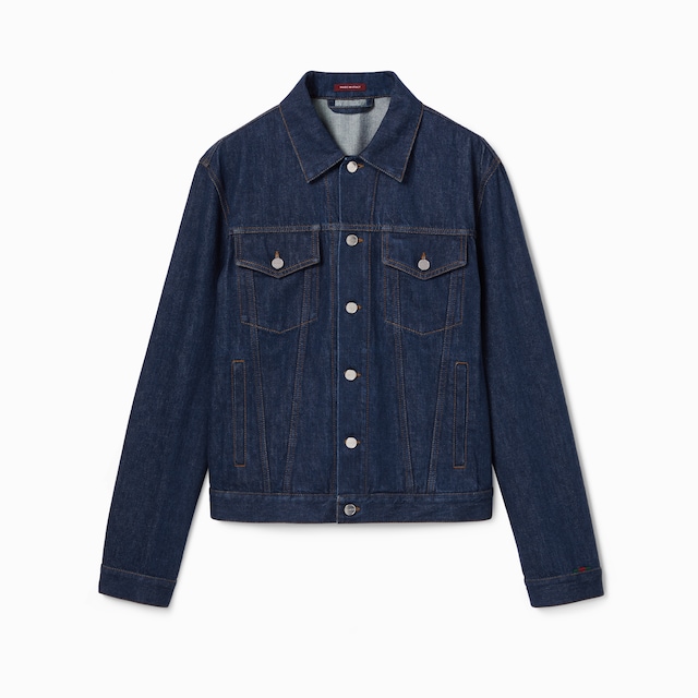 Cotton denim jacket with Web