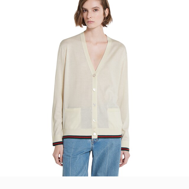 Extra fine cashmere silk cardigan - image 4