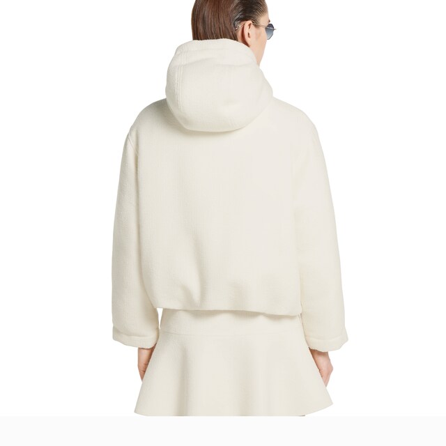 Wool boucle jacket with logo - image 4