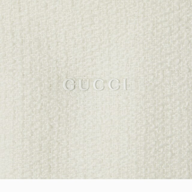 Wool boucle jacket with logo