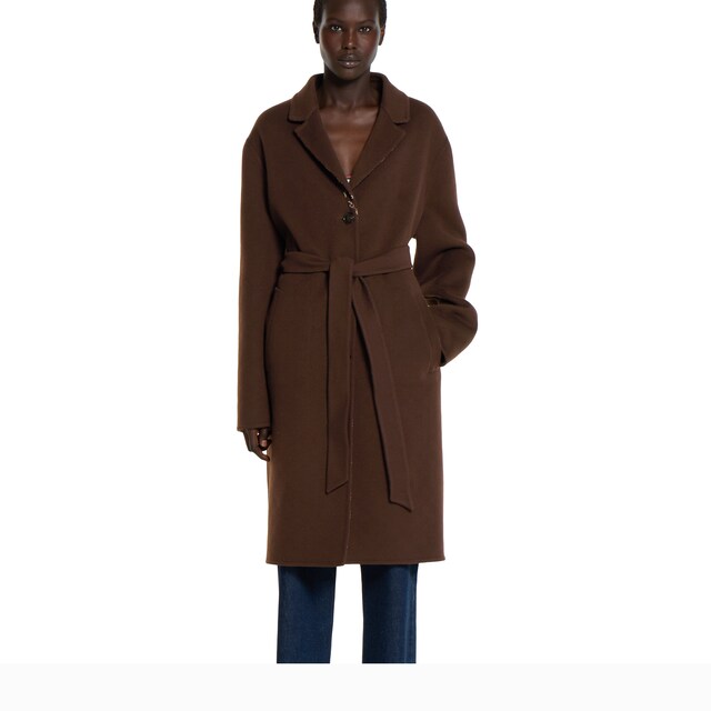 Reversible silk wool coat - image 4