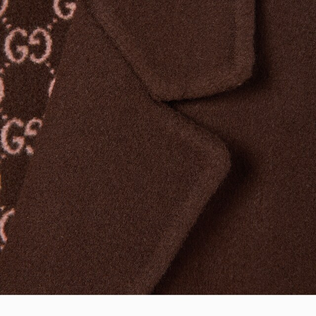 Reversible silk wool coat - image 3
