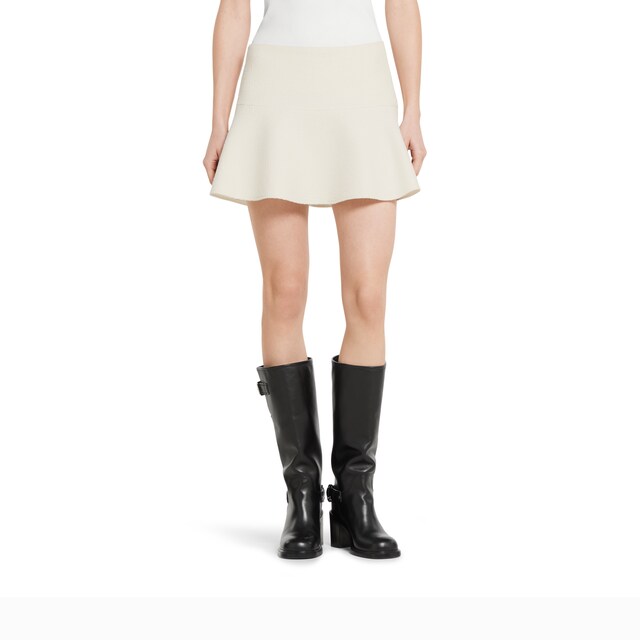 Wool boucle mini skirt - image 4