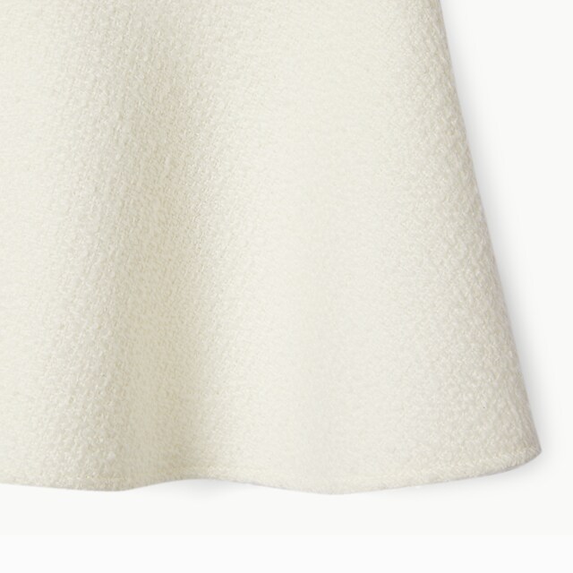 Wool boucle mini skirt