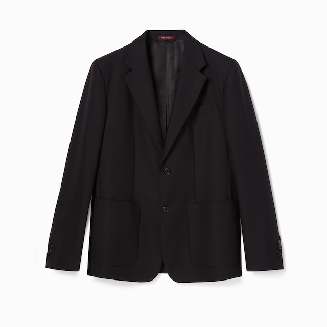 Single breasted cotton canvas jacket
