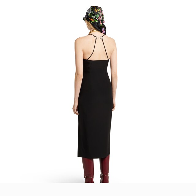 Silk dress with crystal Horsebit - image 4
