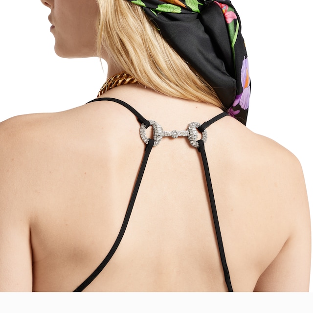Silk dress with crystal Horsebit - image 5