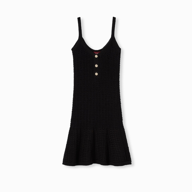 Stretch cotton knit dress