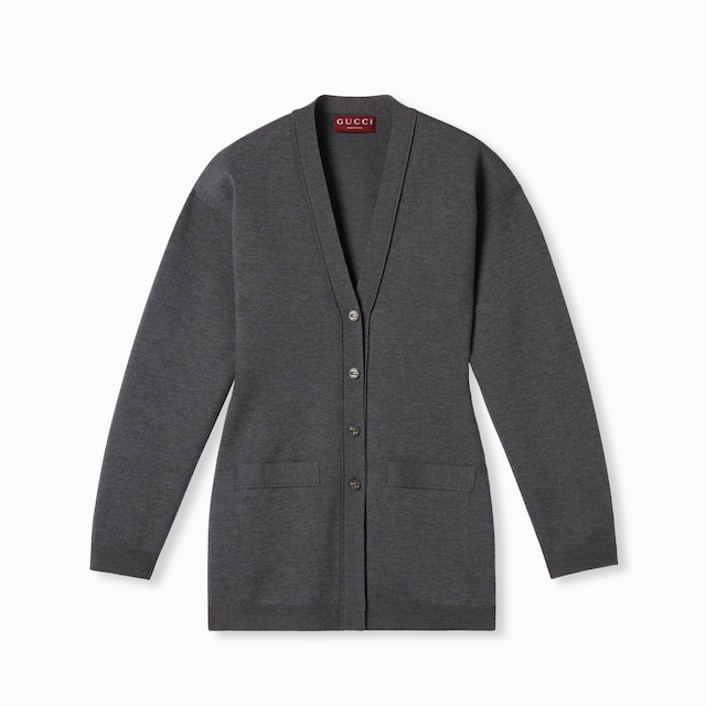 Cardigan en laine extra-fine