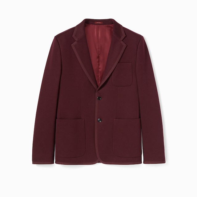 Textured jersey GG jacket