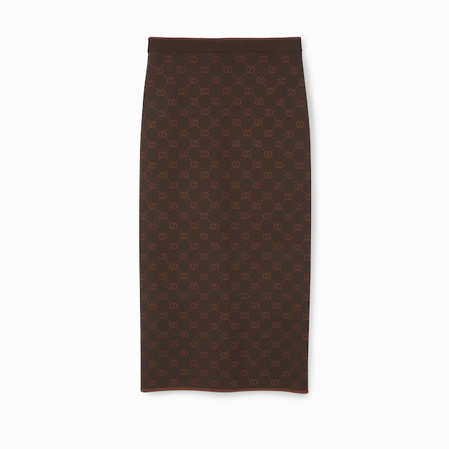 Stretch GG jacquard skirt