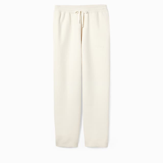 Wool cashmere piquet knit leisure pant
