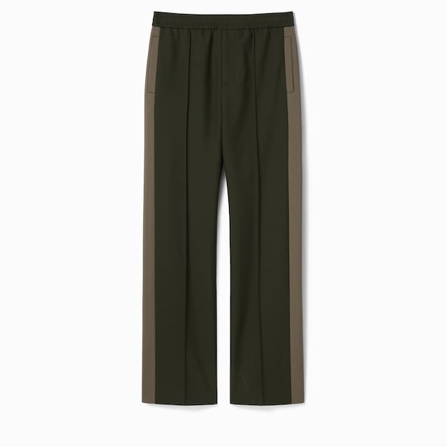 Wool twill pant with logo