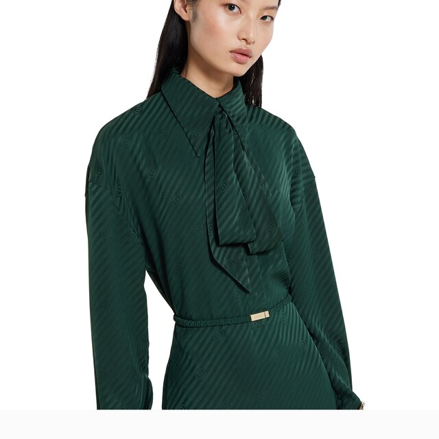 Interlocking G silk jacquard dress