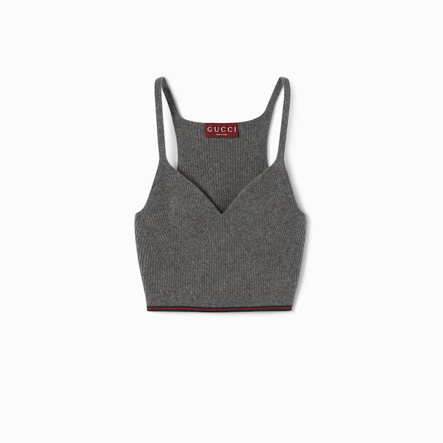 Rib felted wool top with Web