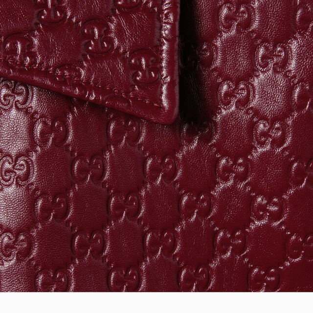 Oversize embossed GG leather jacket