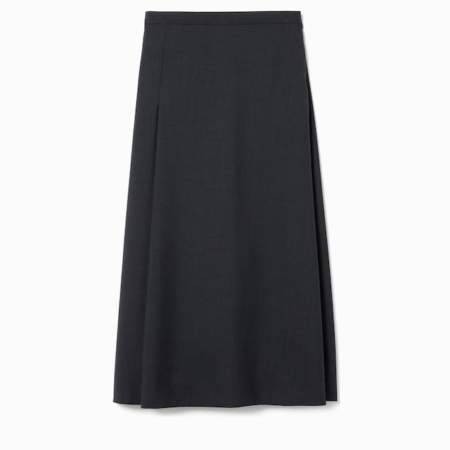 Wool skirt with embroidery