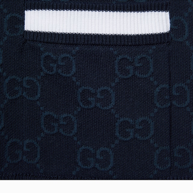GG fine cotton jacquard cardigan