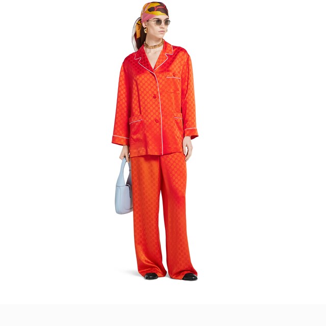 GG satin shirt - image 5