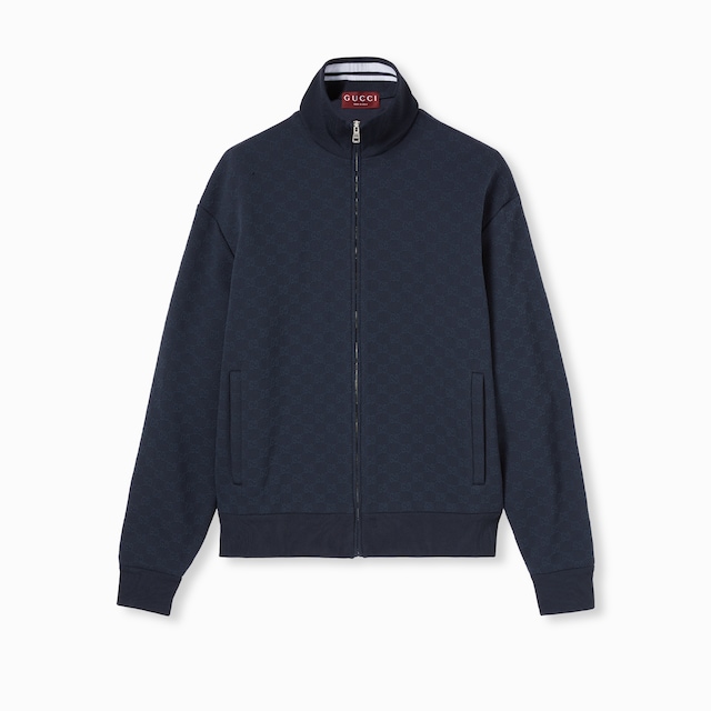 GG technical jersey zip jacket