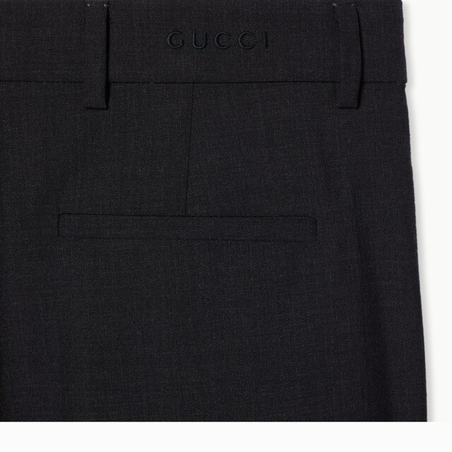 Wool pants with logo - image 2