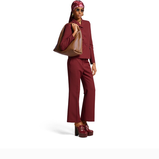 Wool silk pants with embroidery - image 5
