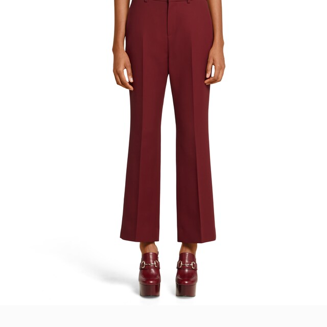Wool silk pants with embroidery - image 2