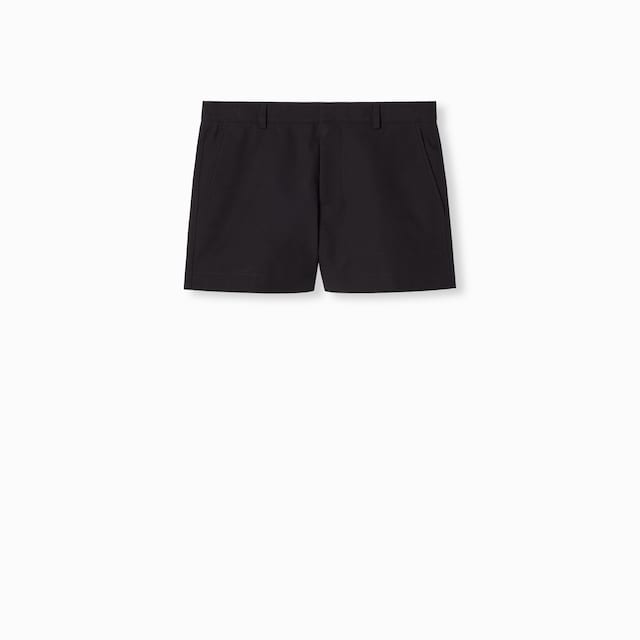 Short en toile de coton avec broderie