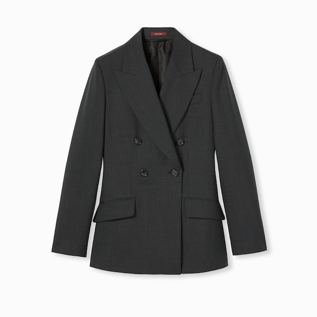 Double-breasted wool jacket
