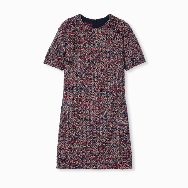 Wool bouclé dress