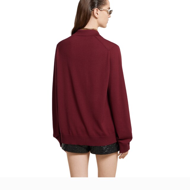 Extra fine wool polo top - image 4